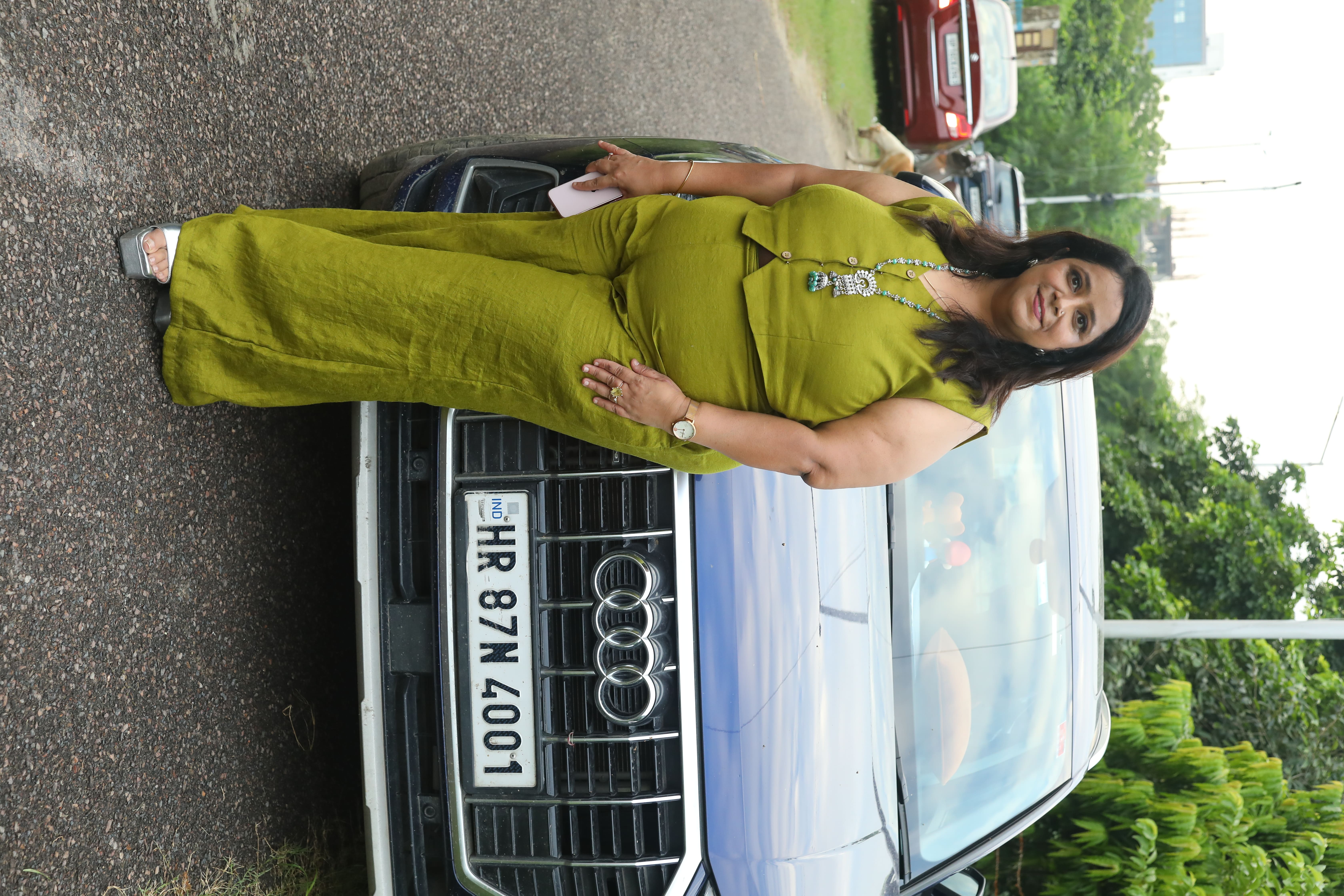 Pawanjot Kaur standing on a bridge