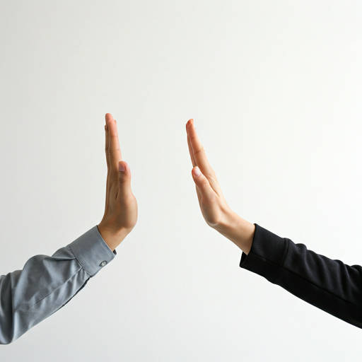 Two hands giving a high five