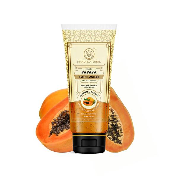Khadi Natural Papaya Face Wash SLS & Paraben Free
