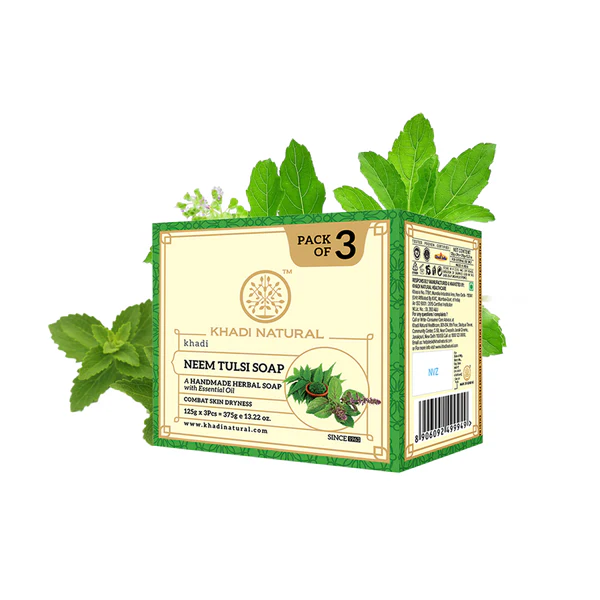 Khadi Natural Herbal Neem Tulsi Soap Combo Pack Of 3